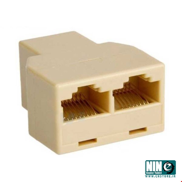 RJ11 1 Plug To 2 Three Female Socket Telephone Line