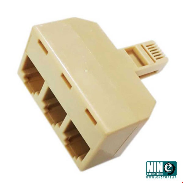 RJ11 1 Plug To 3 Socket Telephone Line