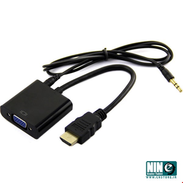 HDMI to VGA Adapter with Audio Cable